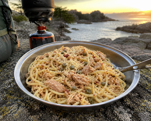 Tuna Pasta with Capers and Olive Oil